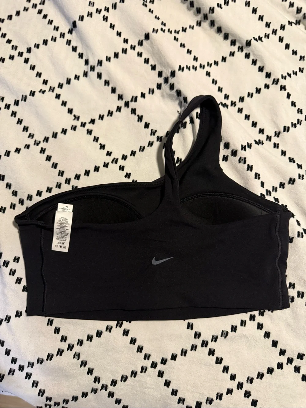 Nike Black One-Shoulder Crop Top NWOT